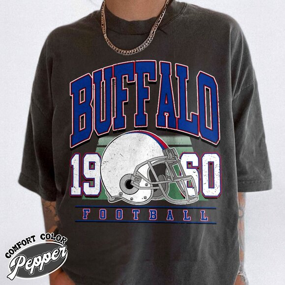 Buffalo Football Graphic Edition Comfort Colors T-Shirt 166 - Picture 1 of 5